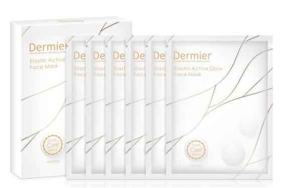 Dermier 彈力蛋白肌面膜 Elastin Active Glow Face Mask 6片/盒