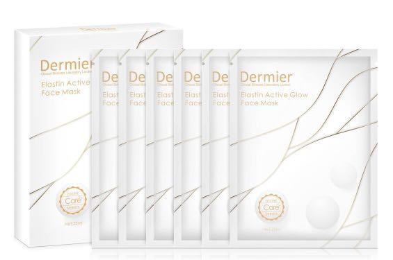 Dermier 彈力蛋白肌面膜 Elastin Active Glow Face Mask  6片/盒
